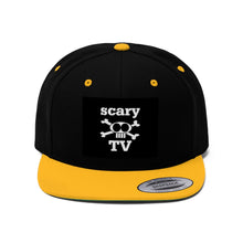 Load image into Gallery viewer, scaryTV Original Flat Bill Hat
